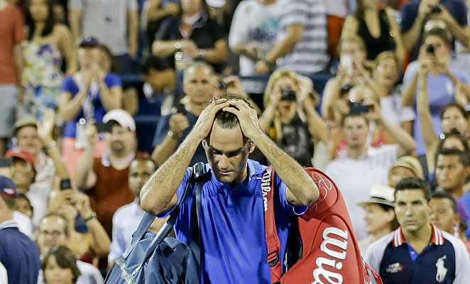 Roger Federer's loss prevented him from meeting Rafael Nadal for the first time at the U.S. Open.
